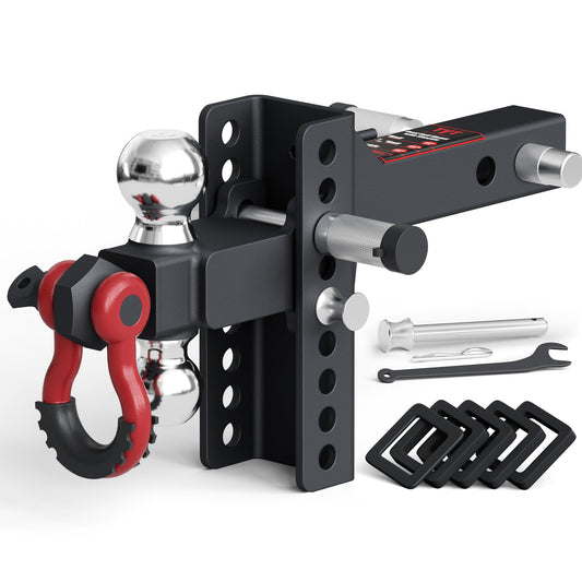 TYT 2" Adjustable Trailer Hitch with Shackle - TYT4WD