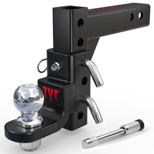 TYT Adjustable Trailer Hitch Ball Mount with 2 inch Ball