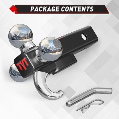 TYT Tri-Ball Mount with Tow Hook