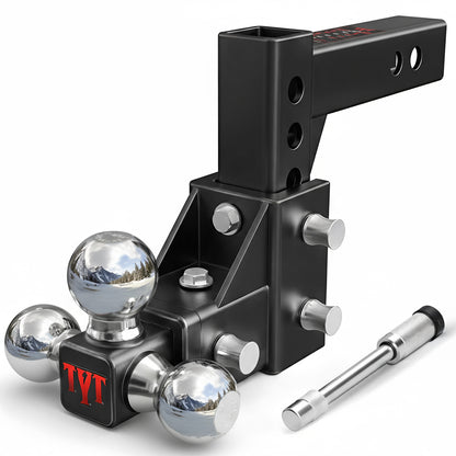 TYT Adjustable Trailer Hitch 3-in-1 Tri-Ball Mount