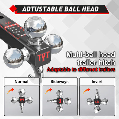 TYT Tri-Ball Mount with Tow Hook