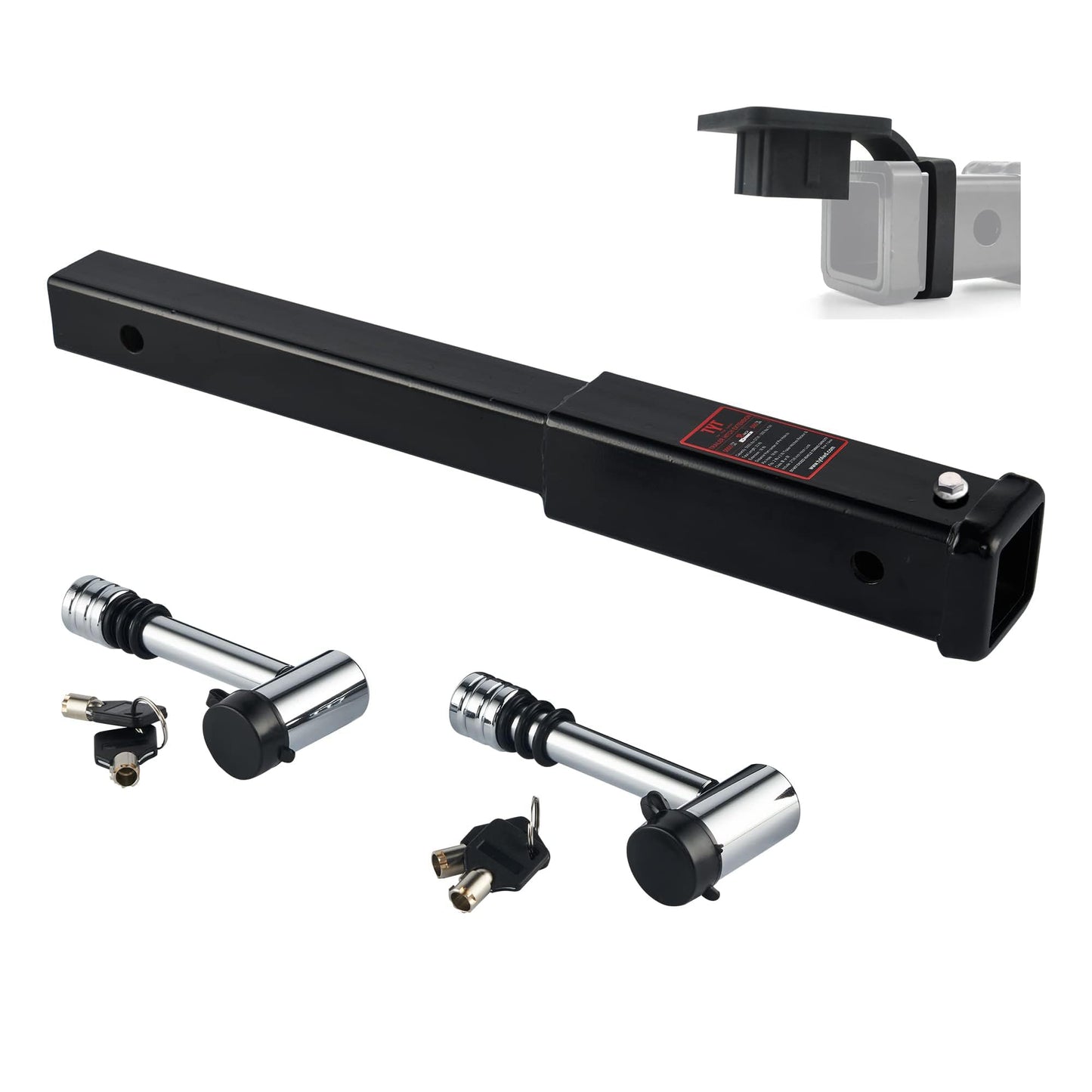 TYT Swivel Trailer Jack - 1500lbs Capacity, 12" Lift, Heavy Duty Marine Boat & RV Camper Jack with 6" Dual Wheels and Zinc-Plated Finish(Upgraded)